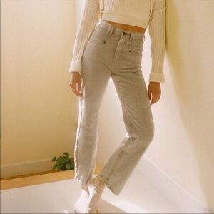 Urban Outfitters Cowboy jeans western beige pink high rise straight leg 90s Y2k